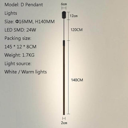 Tall Slim Modern Floor Lighting Lamp