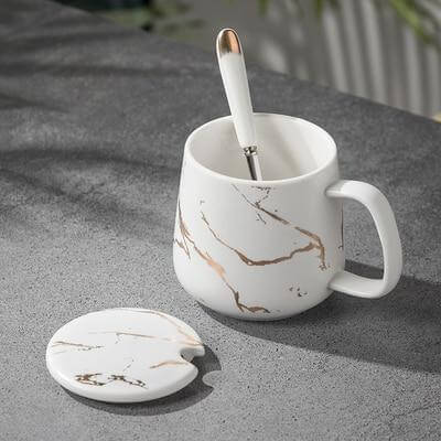 Luxury Stone Patterned Coffee Mug Gift Set