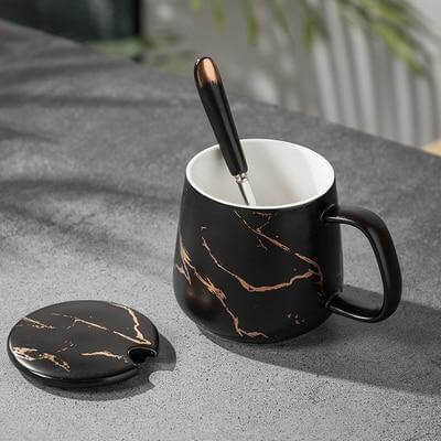 Luxury Stone Patterned Coffee Mug Gift Set