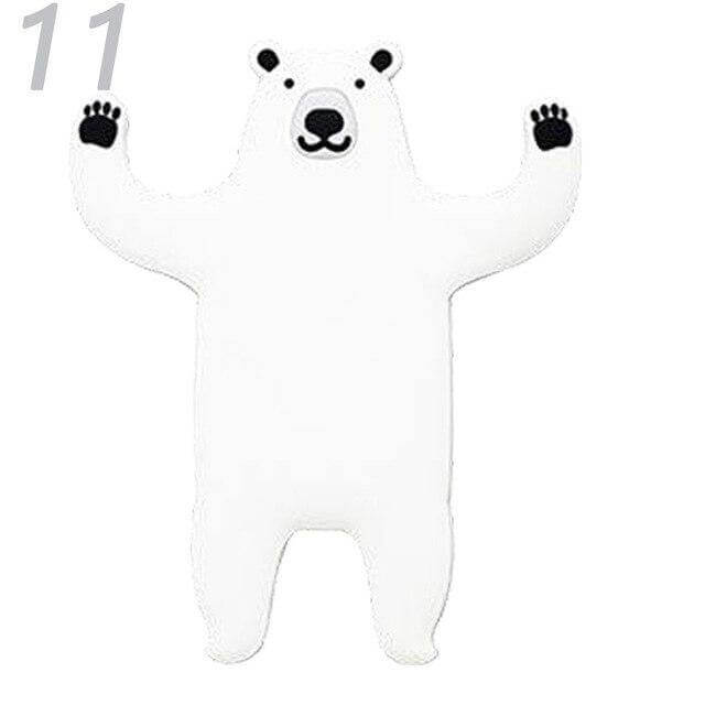 2pcs Cute Animal Wall Hooks