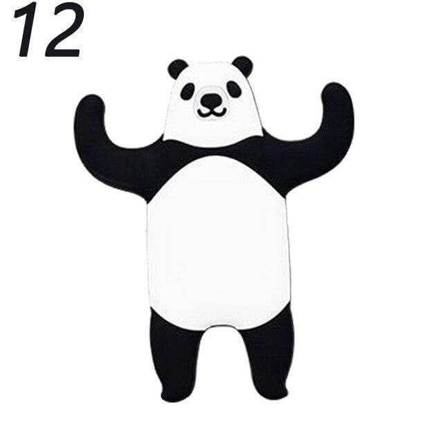 2pcs Cute Animal Wall Hooks