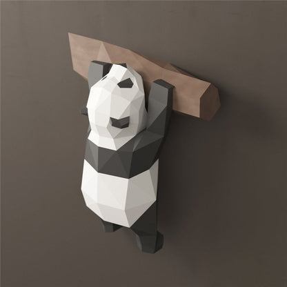Unique Textured Panda Wall Art Decoration - Pexav