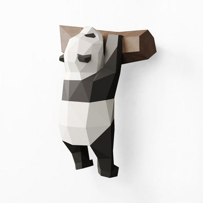 Unique Textured Panda Wall Art Decoration