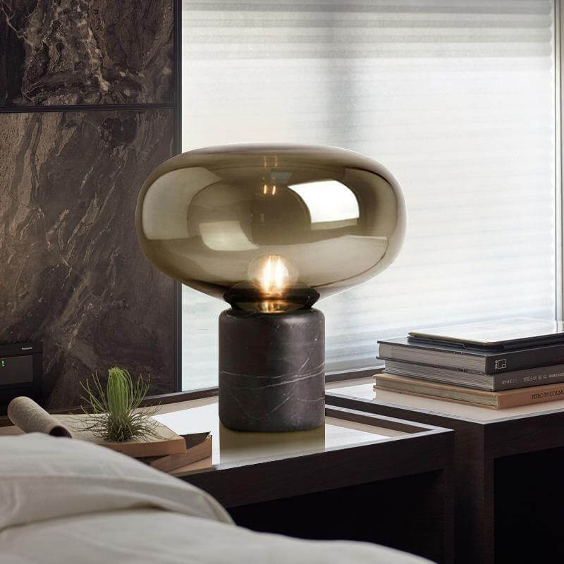 Unique Marble Glass LED Desk Lamp - Pexav