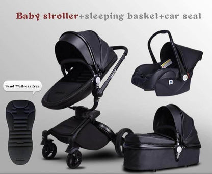 Compact Lightweight 3 in 1 Baby Stroller System - Pexav