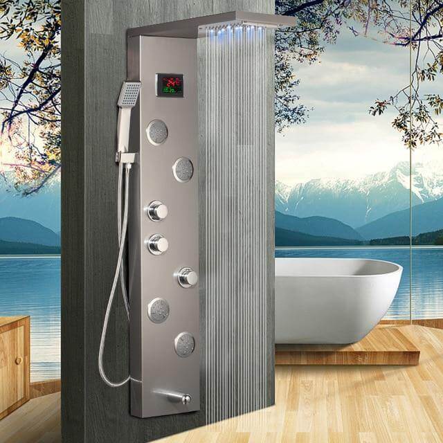 Luxury LED Display Shower Massage System Sets