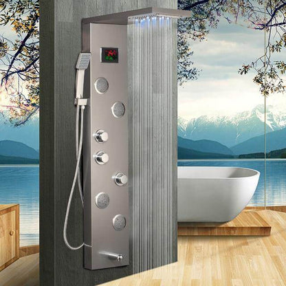 Luxury LED Display Shower Massage System Sets