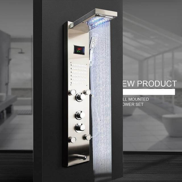 Luxury LED Display Shower Massage System Sets - Pexav