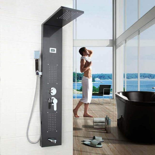 Luxury LED Display Shower Massage System Sets