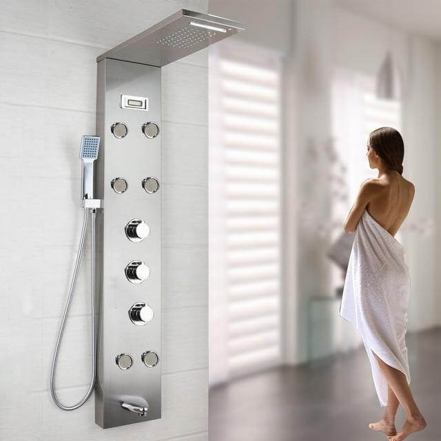 Luxury LED Display Shower Massage System Sets