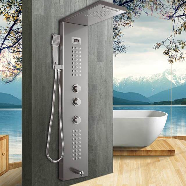 Luxury LED Display Shower Massage System Sets