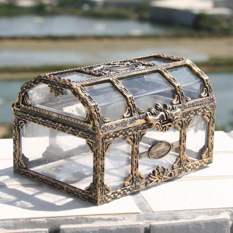 Clear Plastic Storage Treasure Chest - Pexav