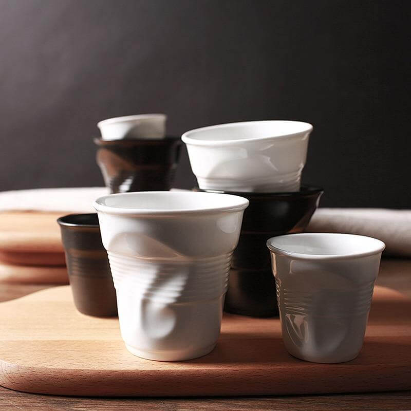 Classic White Porcelain Coffee Mugs - Pexav
