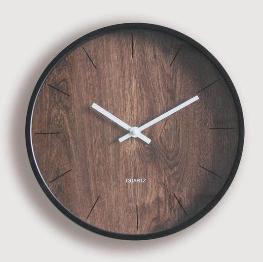 Rustic Wooden Classic Decor Wall Clock - Pexav