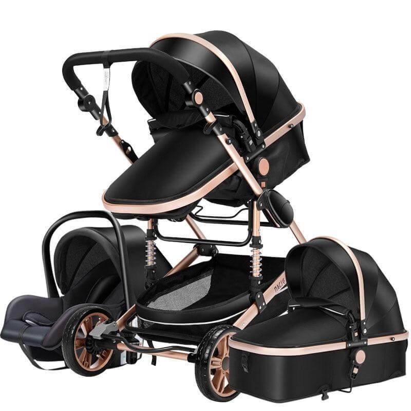 Compact 3 in 1 Lightweight Folding Baby Stroller - Pexav