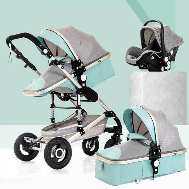Compact 3 in 1 Lightweight Folding Baby Stroller