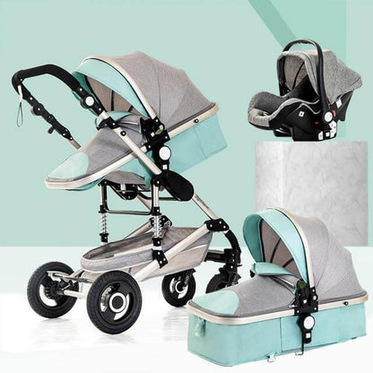 Compact 3 in 1 Lightweight Folding Baby Stroller