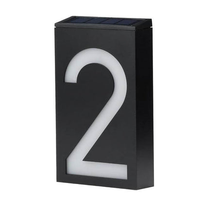 Wireless Solar LED House Number Sign