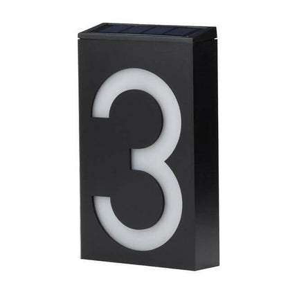 Wireless Solar LED House Number Sign