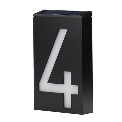 Wireless Solar LED House Number Sign
