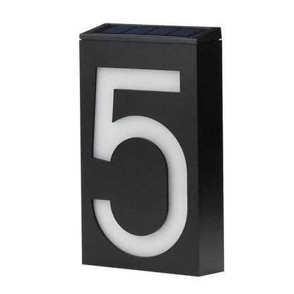 Wireless Solar LED House Number Sign