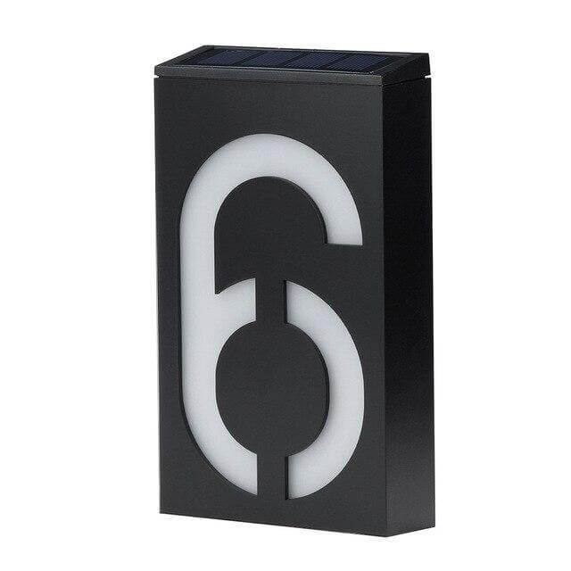 Wireless Solar LED House Number Sign