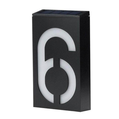 Wireless Solar LED House Number Sign
