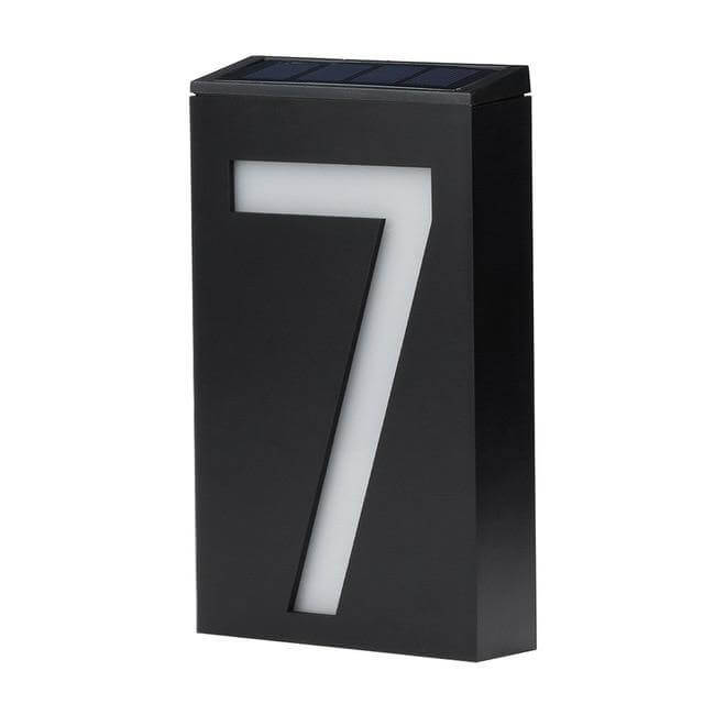Wireless Solar LED House Number Sign