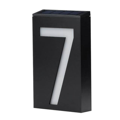 Wireless Solar LED House Number Sign