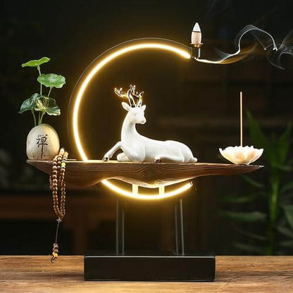 Big Ceramic Deer Table Lamp