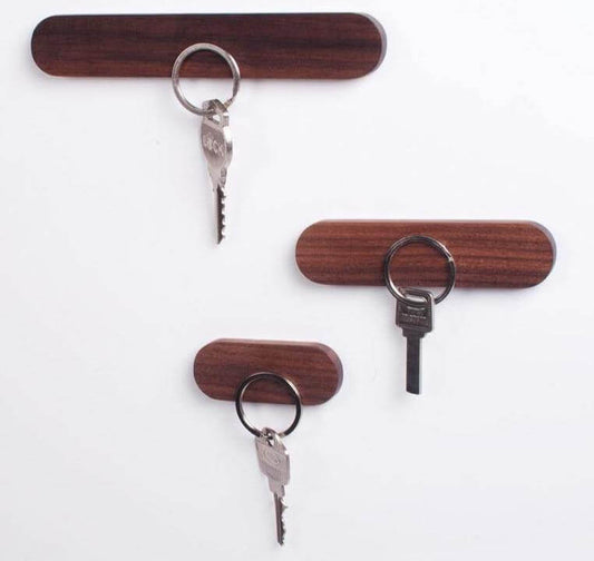 Stylish Wooden Magnetic Key Rack - Pexav