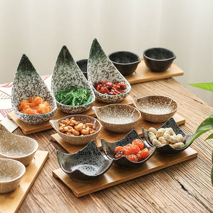 Traditional Asian Ceramic Snack Dishes - Pexav