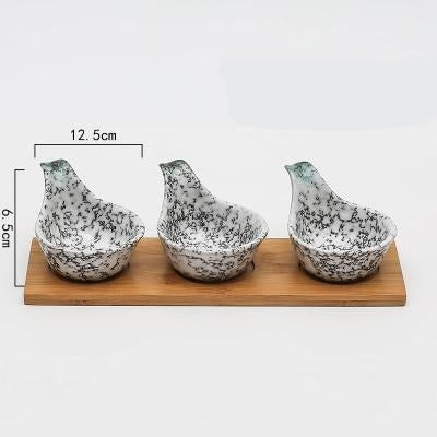 Traditional Asian Ceramic Snack Dishes