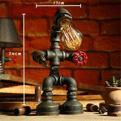 Unique Metal Retro Robot Table Lamps