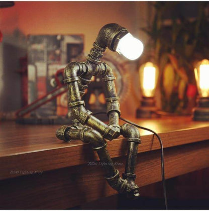 Unique Metal Retro Robot Table Lamps