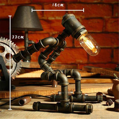 Unique Metal Retro Robot Table Lamps