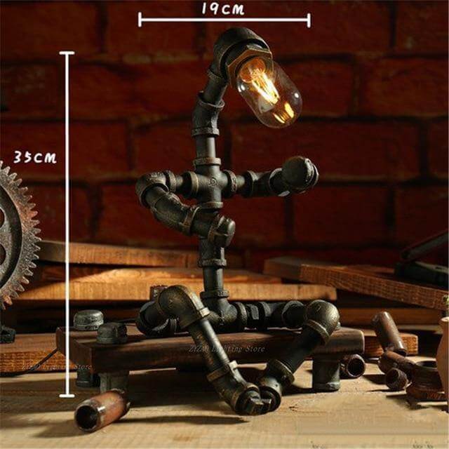 Unique Metal Retro Robot Table Lamps