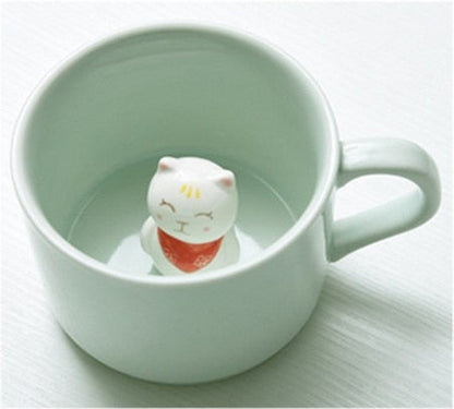 Fun Colorful Animal Shaped Ceramic Mugs