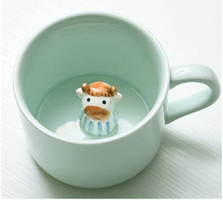 Fun Colorful Animal Shaped Ceramic Mugs