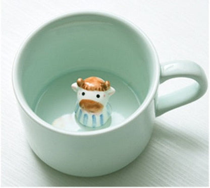 Fun Colorful Animal Shaped Ceramic Mugs