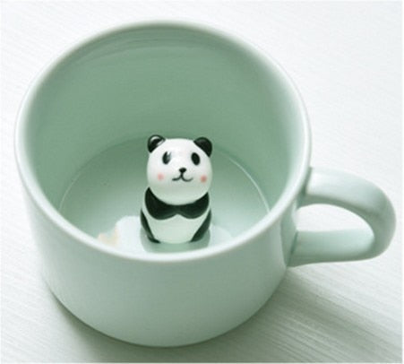Fun Colorful Animal Shaped Ceramic Mugs