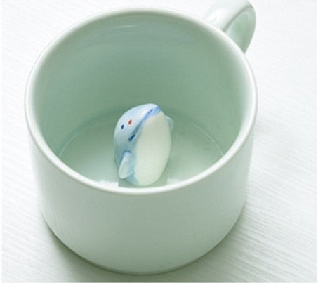 Fun Colorful Animal Shaped Ceramic Mugs