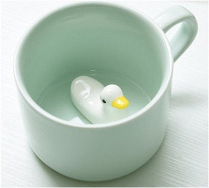 Fun Colorful Animal Shaped Ceramic Mugs