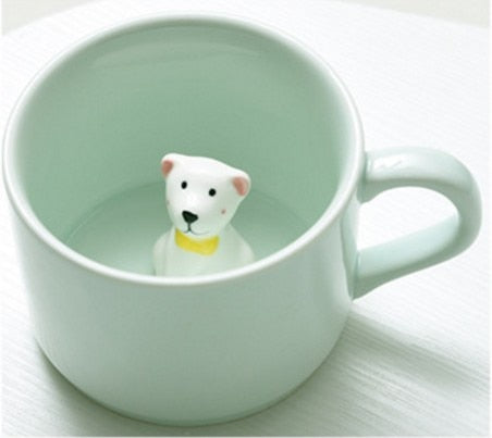Fun Colorful Animal Shaped Ceramic Mugs