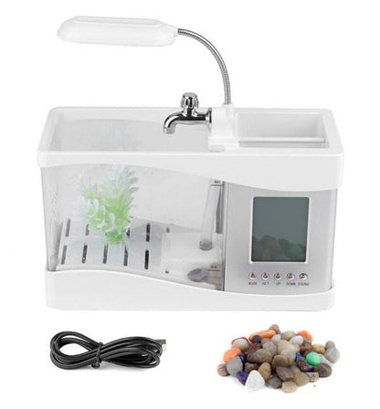 Compact Digital Clock Aquarium Tank