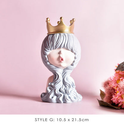 Cute Girl Figurine Modern Home Decoration