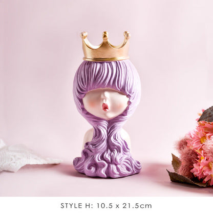 Cute Girl Figurine Modern Home Decoration