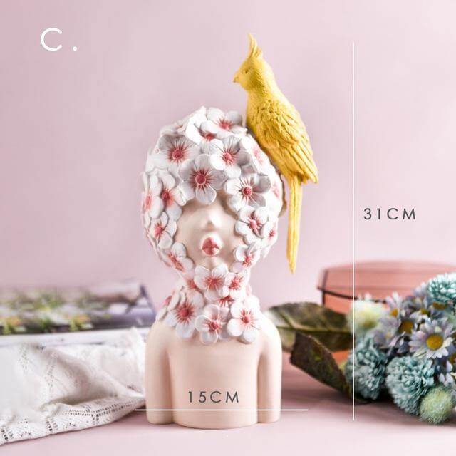 Elegant Female Sculpture Home Decoration