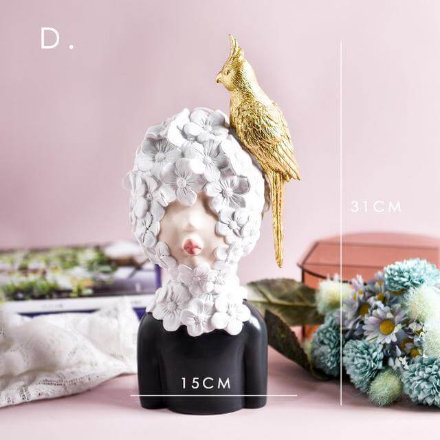 Elegant Female Sculpture Home Decoration