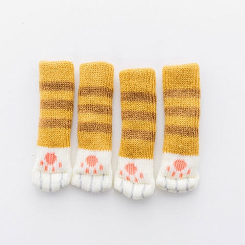 4Pcs Rubber Cat Paw Floor Protectors
